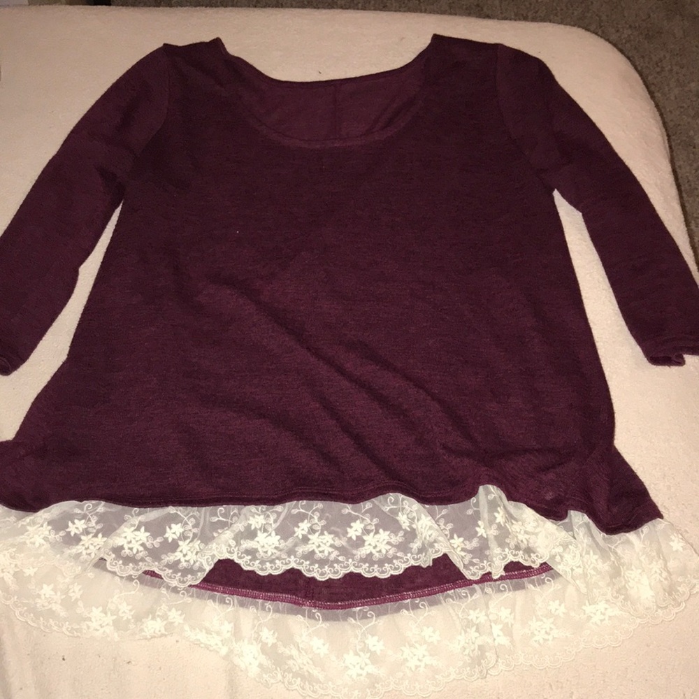 BURGUNDY BLOUSE